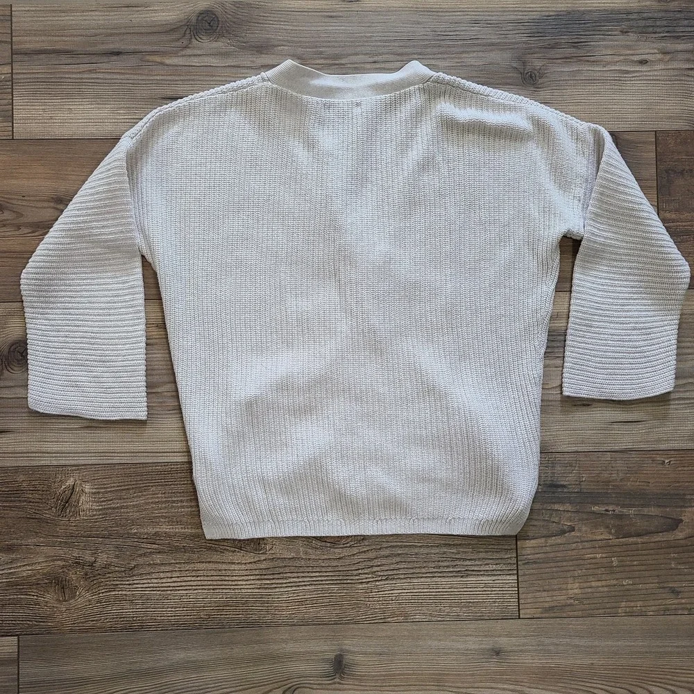 Gap Kids Youth XXL 13 YRS Button Front Cream 2 Pocket Knit Grandpa‎ Cardigan